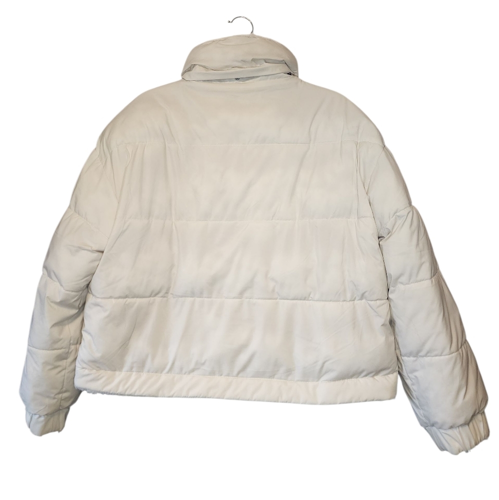 AMERICAN EAGLE white reversible puffer jacket, size S -MISSING HOOD- - Picture 5 of 7